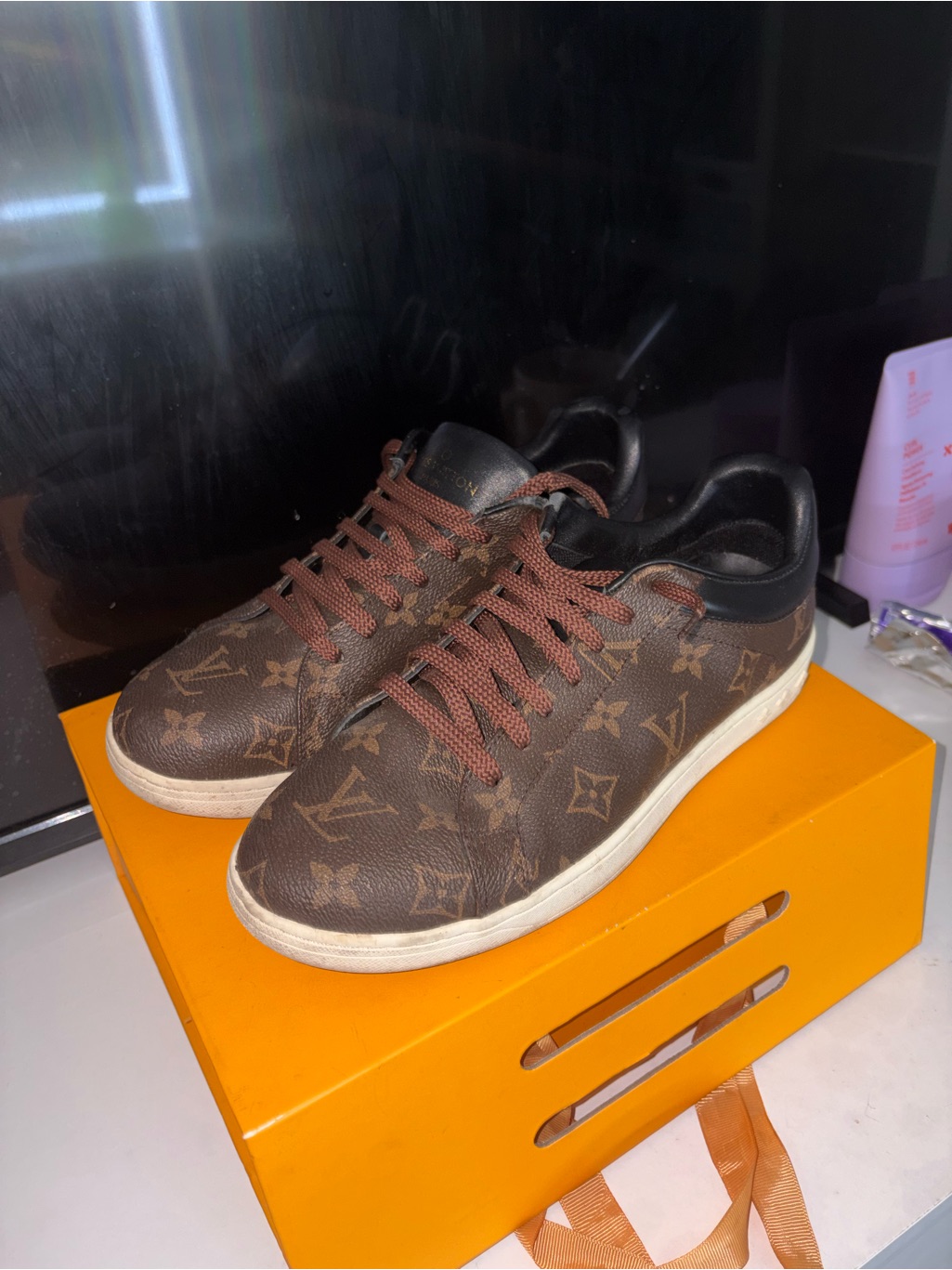 Louis Vuitton Brown Monogram Low-Top Sneakers